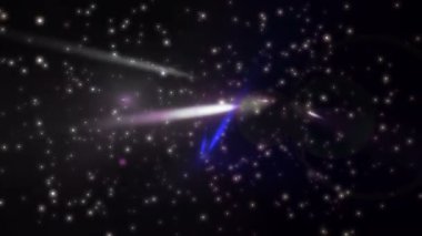 Lens ışığı parçacık duvarı 4k