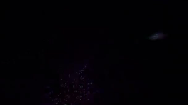 Feuerwerk Licht abstrakte Farbpartikel 4k — Stockvideo
