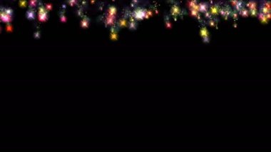 havai fişekler 4k perdesi gibi düşüyor.