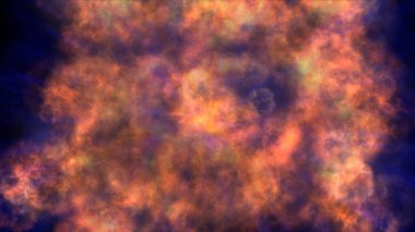 Uzayda ateş patlaması, soyut illüstrasyon