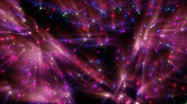 Lazer ışını neon ışınları çizimi