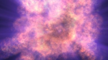 Uzayda ateş patlaması, soyut illüstrasyon