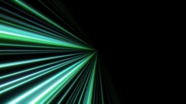 Uzayda 3d çizgi neon ışığı