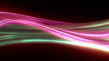 Fütürist neon parlayan yüzey. Soyut hareket arkaplanı