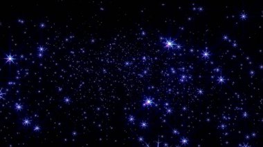 Yılbaşı kar yıldızları gece resimlerinde ışık saçıyor.