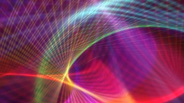 Fraktal gerçekliklerin perspektifleri soyut arkaplan illüstrasyonu