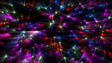 Lazer ışını neon ışınları çizimi