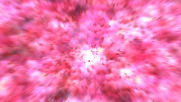 Hart Valentijn Licht Glanzend Roze Achtergrond Illustratie — Stockfoto