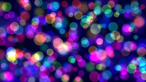 Punkty Bokeh Color Abstrakcyjne Tło Ilustracja Renderowania — Zdjęcie stockowe