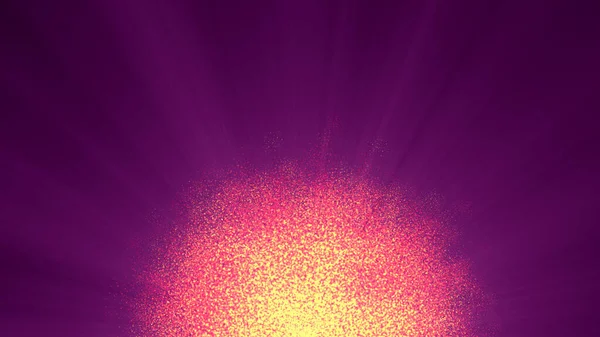 Abstract particles sun solar flare particles illustration 3d render