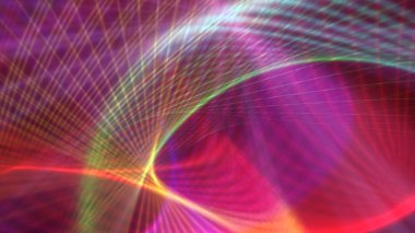 Fraktal gerçekliklerin perspektifleri soyut arkaplan illüstrasyonu