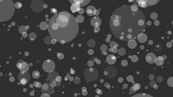 Abstrakt Bokeh Bakgrund Grå Partiklar Illustration — Stockfoto