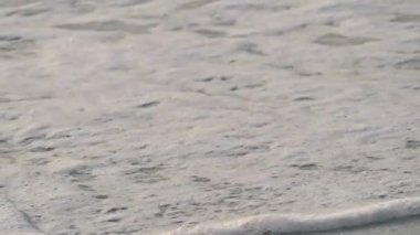 Dalga, deniz kıyısı makrosu sıçratıyor