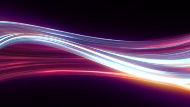 Fütürist neon parlayan yüzey. Soyut hareket arkaplanı