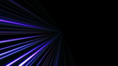 Uzayda 3d çizgi neon ışığı