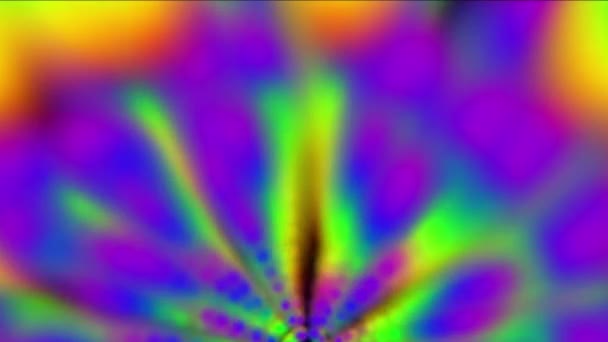 Spectrum psychedelische optische illusie 4k — Stockvideo
