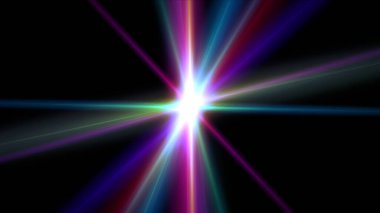 ışık efekti soyut yıldız patlaması lazer ışını çizimi