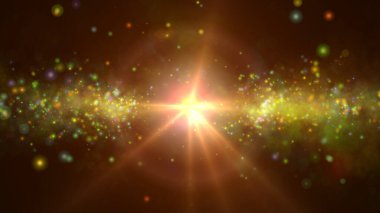 Nebula galaksisindeki yıldız patlaması. illüstrasyon oluşturucu
