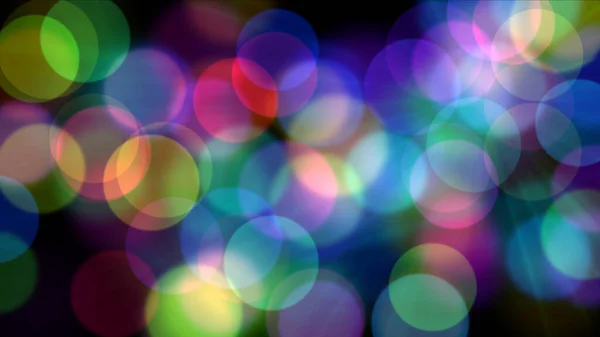 Colorful Circles Bokeh Abstract Background Illustration — Stock Photo, Image