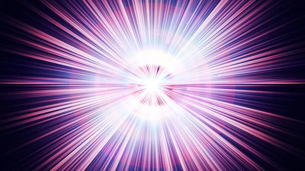 Atom Lichtstrahl Leuchten Abstrakt Darstellung — Stockfoto