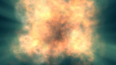 Uzayda ateş patlaması, soyut illüstrasyon