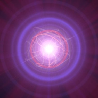 Yüksek manyetize edilmiş nötron yıldızı, soyut illüstrasyon