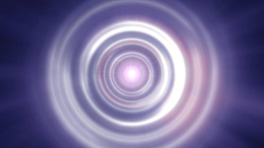 Halkalar hafif ışın küre neon ışık illüstrasyonu