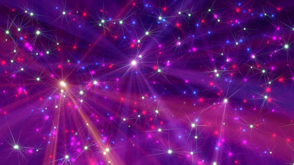 Laserové Paprsky Světlo Neonové Ilustrace Vykreslení — Stock fotografie