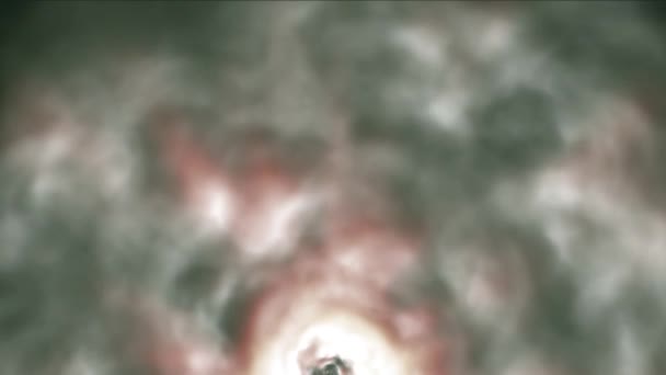 Туннель из текстуры облаков 4k — стоковое видео