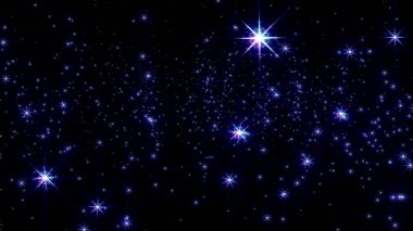 Yılbaşı kar yıldızları gece resimlerinde ışık saçıyor.