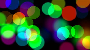 Bokeh soyut arkaplan çizimine sahip renkli daireler