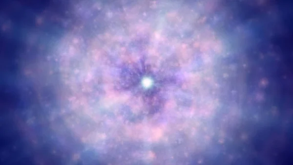 Resumen Zoom Efecto Luz Estrella Fondo Cosmos Ilustración — Foto de Stock