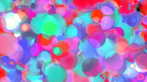 Spots Bokeh Colore Astratto Sfondo Illustrazione Rendering — Foto Stock