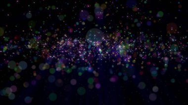 renk yağmuru parçacığı soyut arkaplan illüstrasyon oluşturucu