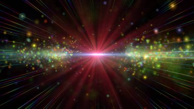 Nebula galaksisindeki yıldız patlaması. illüstrasyon oluşturucu