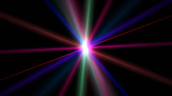 Illustration Abstraite Faisceau Laser Flash Éclat Étoile — Photo