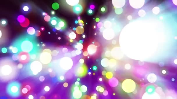 Spots circles color abstract motion — Stock Video