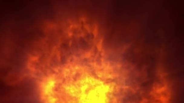 Inferno výbuch ohnivé koule 4k — Stock video