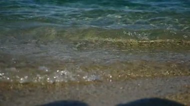 ağır çekimde Beach güzel dalgalar