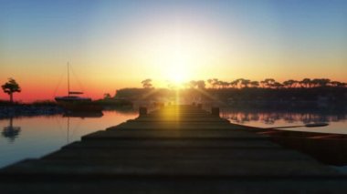 mavi lagün deniz tarağı deniz günbatımı