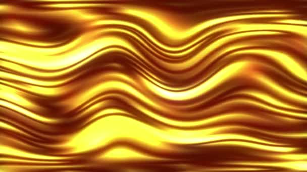 Hintergrund Linie Gold Welle — Stockvideo