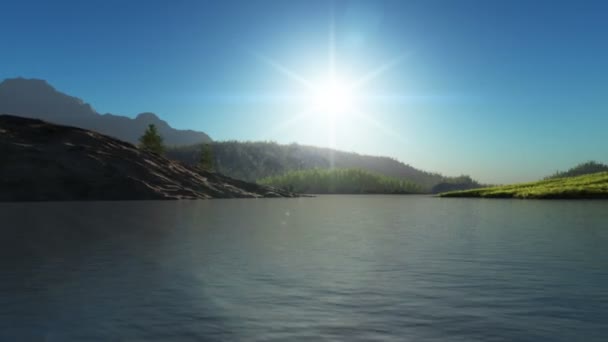 Lago parque natural — Vídeo de Stock