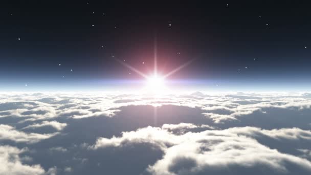 Sen létat v oblacích — Stock video