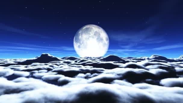 rêve voler dans les nuages et la lune