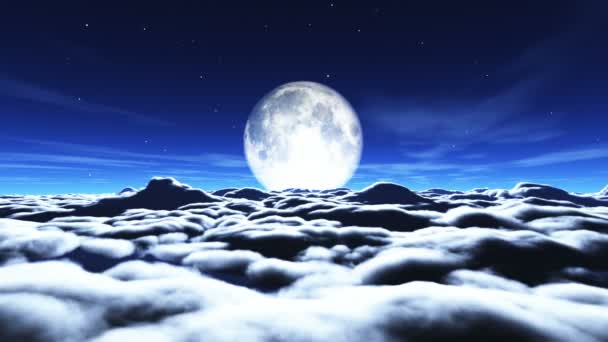 rêve voler dans les nuages et la lune