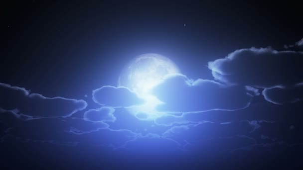 pleine lune nuit laps de temps 