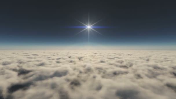Alto acima das nuvens — Vídeo de Stock