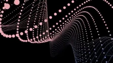 Arka plan dans 2016 sallayarak ile Pantone renk siyah izole mix (Rose kuvars ve huzur) degrade daireler