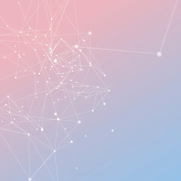 Beyaz noktalar bağlantı çizgileri ile 2016 yıl Pantone renk karışımı 