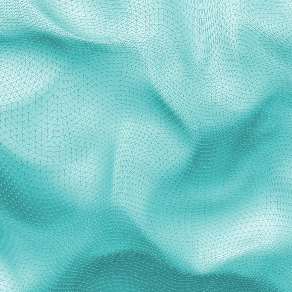 Abstract 3D pale turquoise net cloth background — Stock Photo, Image